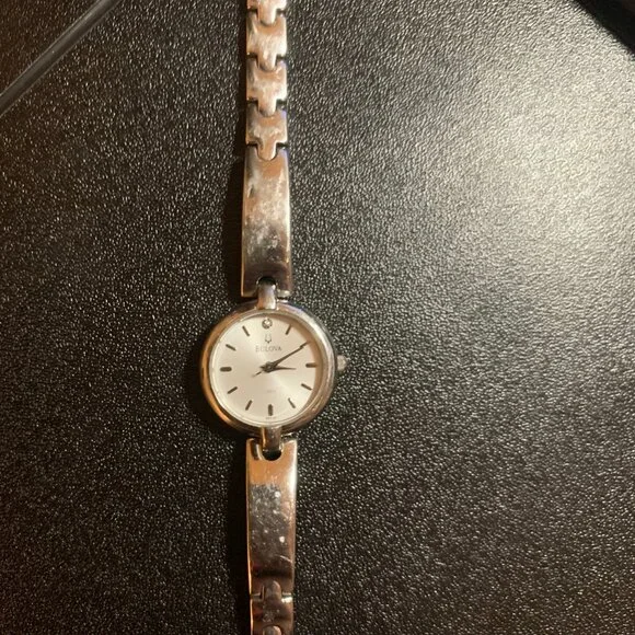 Bulova Diamond Stainless Steel Quartz Classic Watch